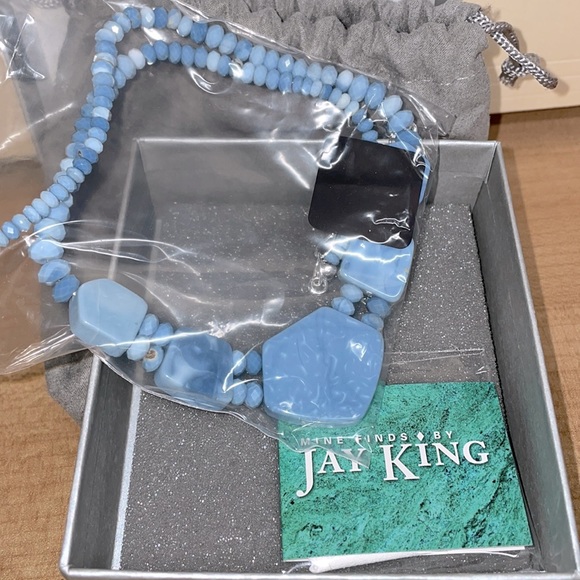 Jay King Jewelry - Cashmere blue anhydrite necklace 18” by Jay King